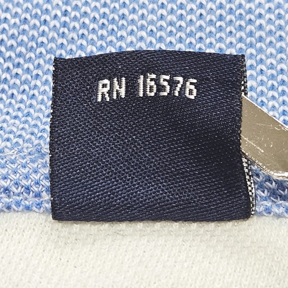 IZOD Men's Polo Shirt 3X Big & Tall Blue White Striped Old Money Preppy Golf Top - Picture 7 of 11